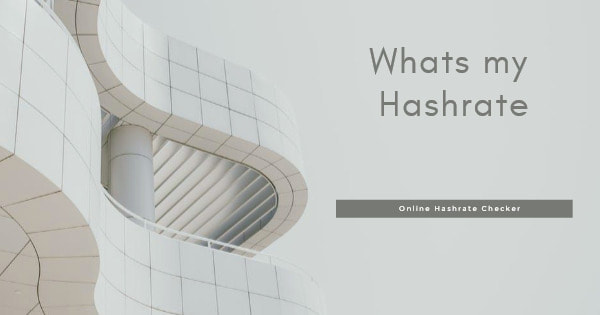 Click here to check your hashrate online